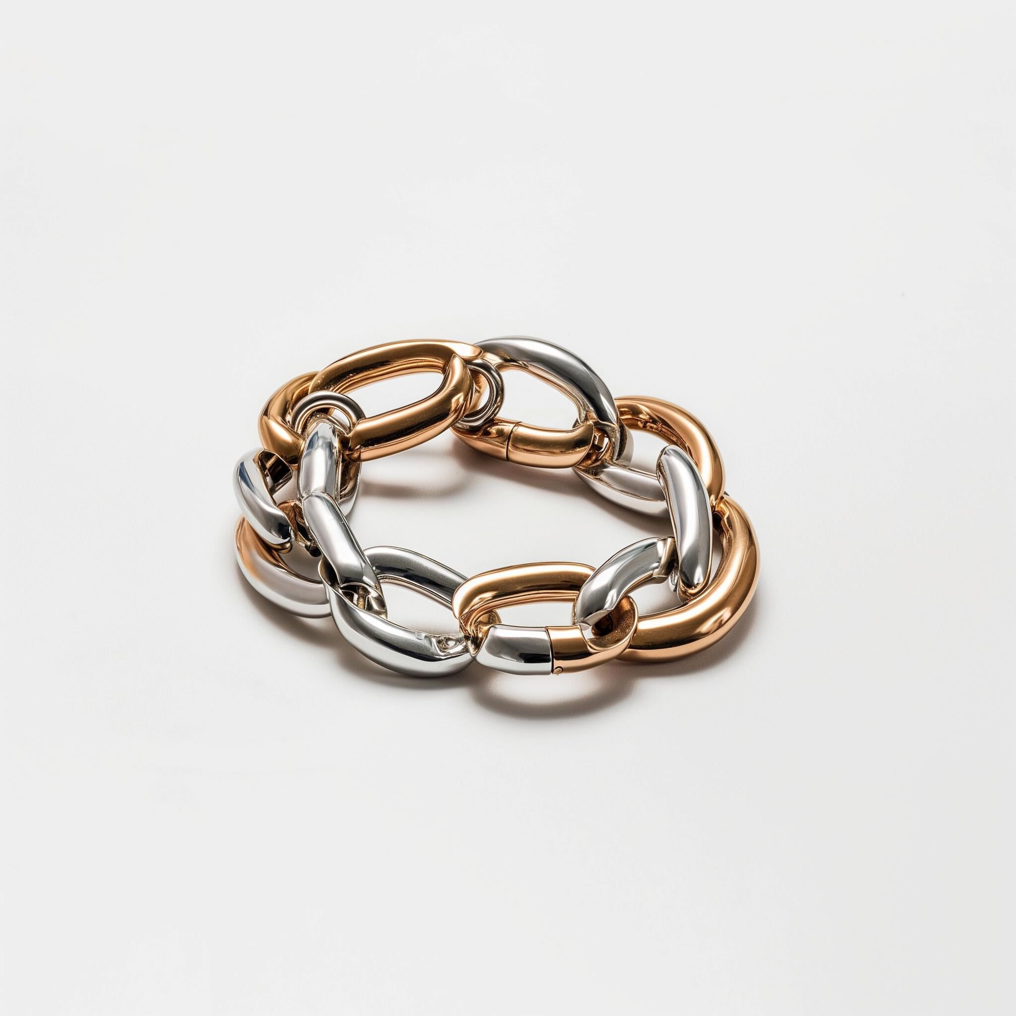Gold and silver bracelet